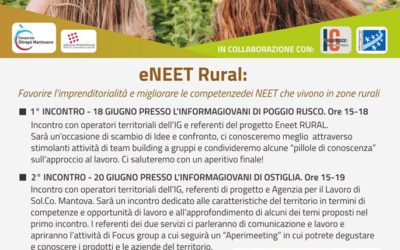 (English) eNEET RURAL PROJECT: the appointments with the young people of the area begin. SAVE THE DATE !!!