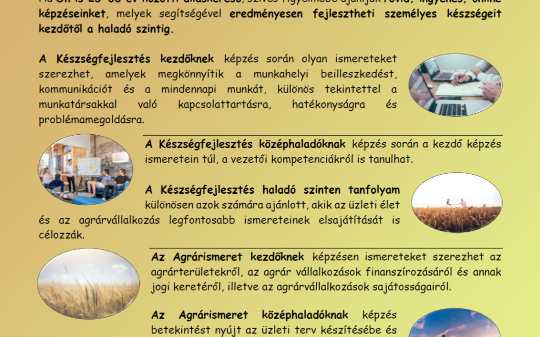 (Magyar) Online képzések Önöknek