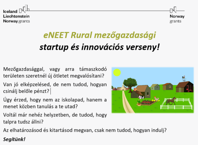 eNEET Rural mezőgazdasági startup és innovációs verseny